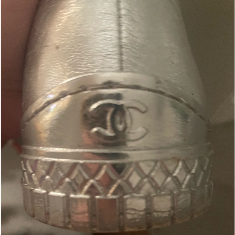Chanel silver shoes size 40